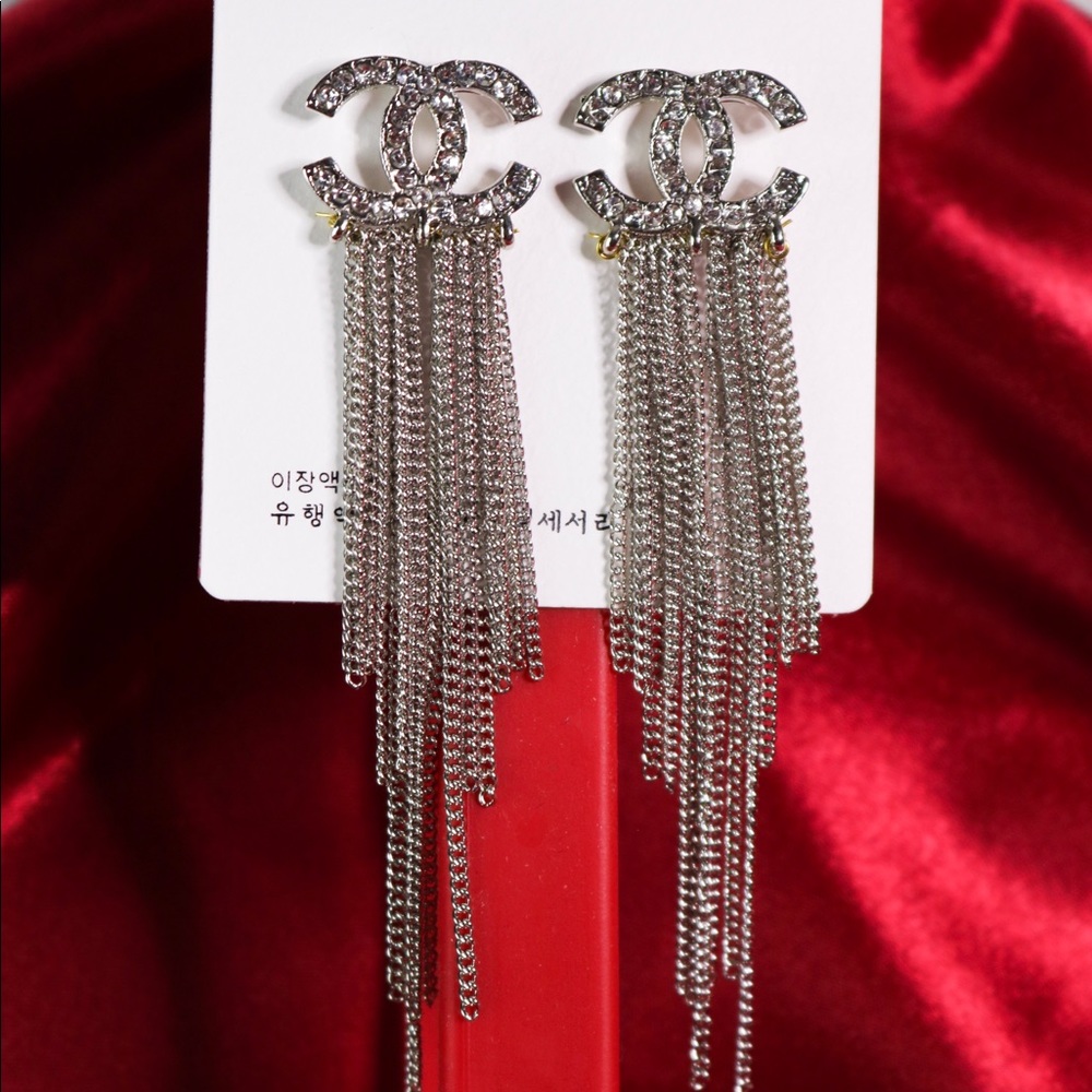Letter Double C Earrings